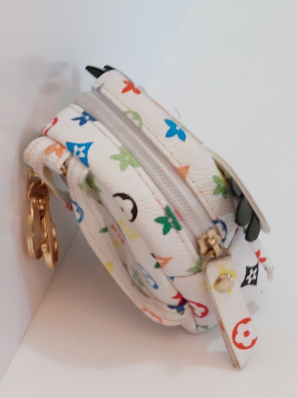 SALE Louis Vuitton White Mini Owl Backpack Bag Charm/Airpods Case - Picture 5 of 7